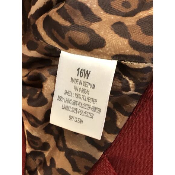 John Meyer Women Plus Jacket 16W Long Sleeve Lined Clueless Preppy Office Siren - Picture 9 of 11